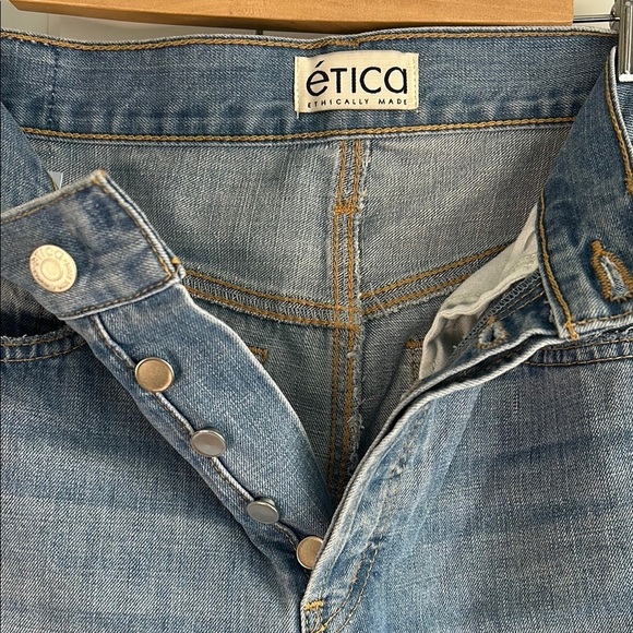 Etica Stanton High Rise Relaxed Wide legged with Cuff |Size 28 - Picture 4 of 6